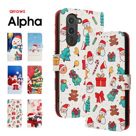 スマホケース arrows Alpha F-51Fケース 手帳型 arrows alpha f-51fケース クリスマス アローズアルファf-51 カバー レザーケース アローズ F-51F ケース カード入れ アローズ alpha m08ケース スタンド機能 ストラップ付き 雪だるま ウィンター クリスマス飾り レトロ