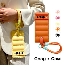 スマホケース Google Pixel 9a Pixel 8 Pro Pixel 7 Pro Pixel 7a pixel 9 Pro ケース キルティング グーグルピクセル 9 プロケース ダウンジャケット風 google pixel 10 カバー 背面型ケース ハンド ストラップ 落下防止 google pixel 10 Proケース 大人女子