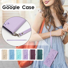 スマホケース Google Pixel 9 Pro XL Pixel 9 Pro pixel 9a Pixel 8 Pro Pixel 8a Pixel 8 Pixel 7 Pro Pixel 7a Pixel 6a ケース 手帳型 グーグルピクセル 9 プロケース カード収納 pixel 8a カバー レザーケース スタンド機能 型押し 猫柄 犬柄 ハンド ストラップ 落下防止