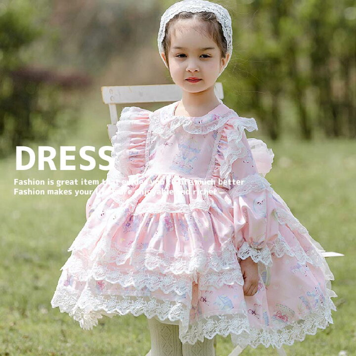 楽天市場 ゴスロリ コスプレ ロリータ ワンピース コスチューム ゴシックドレス プリンセスドレス Lolita パーティー イベント ステージ 舞台 仮装 演劇 文化祭 学園祭 姫様 衣装 長袖 子供服 女の子 かわいい ピンク 春 秋 80 90 100 110 1 130 Cm