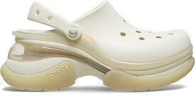crocs クロックス 国内正規品 212811 Super Bae Clog W スーパー ベイ クロッグ サンダル レディース 厚底 シューズ 人気 かわいい シンプル 履きやすい サボ つっかけ クッション性 ブラック 黒 ホワイト 白
