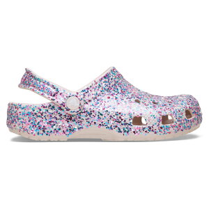 crocs �N���b�N�X �������K�i 213915 �L�b�Y �T���_�� �N���b�O Classic Dazzle Glitter Clog K Cocoa Cream �L���L�� �O���b�^�[ �T�{ �N���V�b�N �����₷�� �N�b�V������ �J���t��