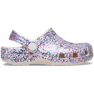 crocs �N���b�N�X �������K�i 213916 �L�b�Y �T���_�� �N���b�O Classic Dazzle Glitter Clog T Cocoa Cream �L���L�� �O���b�^�[ �T�{ �N���V�b�N �����₷�� �N�b�V������ �J���t��