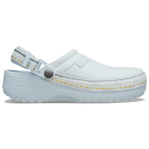 crocs �N���b�N�X �������K�i 214048 ���j�Z�b�N�X �����Y ���f�B�[�X �T���_�� Cs Crafted Vegan Suede Stitch Sky Ice �X�G�[�h �N���b�O �V���[�Y �T�{ �X�e�b�` �����₷�� �N�b�V������ ���F �u���[