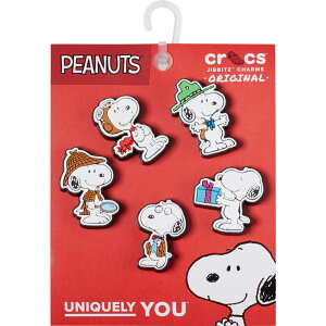 crocs �N���b�N�X �W�r�b�c jibbitz �A�N�Z�T���[ �`���[�� 10011466 Peanuts 5 Pack 5�Z�b�g �s�[�i�b�c �X�k�[�s�[ �L�����N�^�[