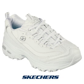 スケッチャーズ SKECHERS スニーカー 11931 レディース ディーライト メモリーフォーム DLITES ゴーウォーク GOWALK スポーティー 合皮 レースアップ コンフォートシューズ クッション性抜群 靴 くつ 白