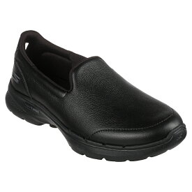 【今ならポイント10倍！】スケッチャーズ 124511-bbk レディース スニーカー SKECHERS ゴーウォーク Slip On GO WALK6 DORIN Leather Slip On スリッポン