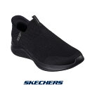 スケッチャーズ メンズ スリップインズ 232450-bbk スニーカー SKECHERS スリッポン Slip-ins 靴 くつ シューズ ストレッチ ULTRA FLEX 3.0 - SMOOTH STEP 手を使わず履ける テレビでも話題 TVCM ハンズフリー