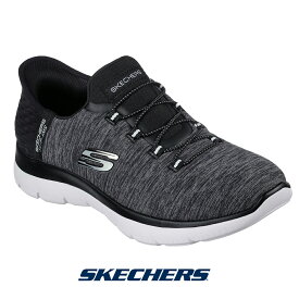スケッチャーズ 149937w-bkw レディース スニーカー SKECHERS Slip-ins Summits - Dazzling Haze スリップインズ サミッツ ダズリング ヘイズ slip-on 靴 ハンズフリー TVで話題 手を使わず履ける ワイド 幅広