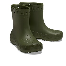 crocs クロックス 208363-armygreen ユニセックス Classic Rain Boot クラシック レインブーツ 長靴 軽量 速乾 お手入れ簡単 簡単な着脱