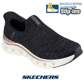 スケッチャーズ レディース スリップインズ 150425-bkrg スニーカー SKECHERS スリッポン Slip-ins Glide Step Pro NIGHT GLEAM グライドステッププロ ブラック ラメ ストレッチ 靴 くつ 手を使わず履ける ハンズフリー