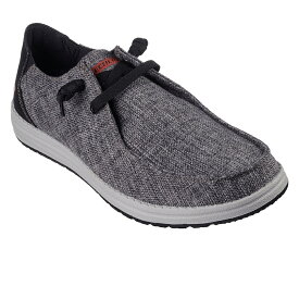 スケッチャーズ 210726-blk メンズ スニーカー SKECHERS 靴 くつ shoes シューズ SKECHERS Relaxed Fit Melson - Nela スケッチャーズ リラックスドフィット メルソン - ネラ 消臭効果 Goga Mat Arch ゴガマットアーチ