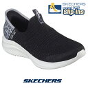 【今ならクーポンで1,200円OFF！】スケッチャーズ レディース スリップインズ 149712-bkld スニーカー SKECHERS シューズ スリッポン Slip-ins Ultra Flex 3.0 ウルトラ フレックス 3.0 ナチュラル ステップ ブラック レオパード アニマル柄