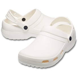 crocs クロックス 国内正規品 205619 Specialist 2.0 Vent Clog スペシャリスト 2.0 ベント クロッグ サンダル White ホワイト ワーク ワークサンダル ワークシューズ 人気 職場用 仕事用 ユニセックス メンズ レディース 男女兼用