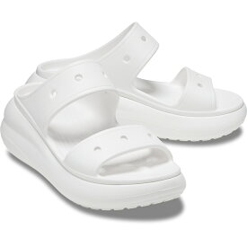 crocs クロックス 国内正規品 207670 Crush Sandal クラッシュ サンダル White ホワイト ユニセックス 男女兼用 メンズ レディース サンダル 厚底