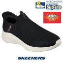 【今ならクーポンで1,200円OFF！】スケッチャーズ メンズ スリップインズ 232450w-blk スニーカー SKECHERS スリッポン Slip-ins 靴 シューズ ストレッチ widefit ULTRA FLEX 3.0 手を使わず履ける ワイドフィット wide 幅広 甲高 ハンズフリー