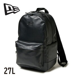 【今ならクーポンで600円OFF〜最大2,000円OFF！】NEWERA ニューエラ ライトパック 27L バックパック リュック 14655353 ブラック 黒 ユニセックス LIGHT PACK SY LEATHER BLK 27l バッグ 定番 タウンユース シンセティックレザー 通勤 通学 シンプル