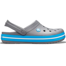 crocs クロックス 国内正規品 11016 Crocband グレー 灰色 Char/Ocean クロックバンド クロッグ サンダル 定番 ユニセックス メンズ レディース 男女兼用 トレンド カジュアル シンプル
