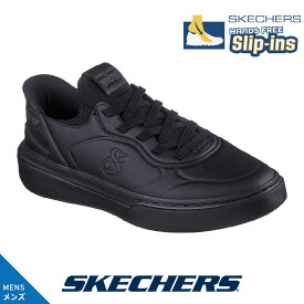 スケッチャーズ メンズ 251100 BBK ブラック スニーカー SKECHERS 人工皮革 スリップインズ SNOOP ONE-NEXT EPISODE バンジー エアクールドメモリーフォーム スヌープ ドッグ レースアップ 靴ひも