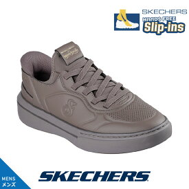 スケッチャーズ メンズ 251100 DKTP ダークトープ スニーカー SKECHERS 人工皮革 スリップインズ SNOOP ONE-NEXT EPISODE バンジー エアクールドメモリーフォーム スヌープ ドッグ レースアップ 靴ひも