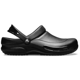 crocs クロックス 国内正規品 10075 Bistro Black 001 ビストロ クロッグ サンダル ワークサンダル ワークシューズ フルカバー 厨房 飲食店 ブラック 黒 滑らない 防滑 ユニセックス メンズ レディース
