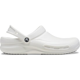 crocs クロックス 国内正規品 10075 Bistro White 100 ビストロ クロッグ サンダル ワークサンダル ワークシューズ フルカバー 厨房 飲食店 ホワイト 白 滑らない 防滑 ユニセックス メンズ レディース