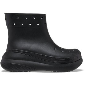 crocs クロックス 国内正規品 207946 Classic Crush Rain Boot Black 001 クラッシュ ブーツ レインブーツ 厚底 ブラック 黒 ユニセックス メンズ レディース UNISEX 男女兼用 雨