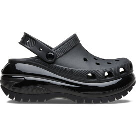 crocs クロックス 国内正規品 207988 Mega Crush Clog Black 001 メガ クラッシュ クロッグ サンダル 厚底 ブラック 黒 ユニセックス メンズ レディース 男女兼用 トレンド カジュアル