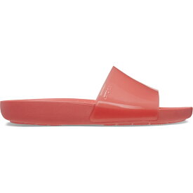 crocs クロックス 国内正規品 208538 Crocs Splash Glossy Slide Neon Watermelon 6vt スプラッシュ グロッシー スライド サンダル スイカ ピンク レディース 女性 トレンド カジュアル