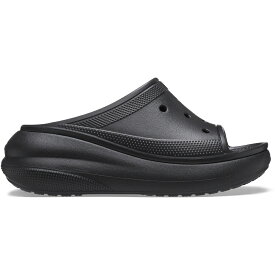 【アウトレット　セール★50%OFF】crocs クロックス 国内正規品 208731 Crush Slide Black 001 クラッシュ スライド サンダル 厚底 ブラック 黒 ユニセックス メンズ レディース UNISEX 男女兼用 トレンド カジュアル シンプル