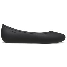 【アウトレット　セール　★40％OFF】　crocs クロックス 国内正規品 209384 Brooklyn Flat Black 001 ブルックリン フラット パンプス シューズ ブラック 黒 レディース 女性 トレンド カジュアル シンプル リカバリーサンダル 安定感 快適