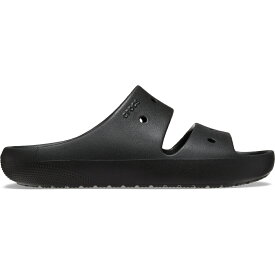 crocs クロックス 国内正規品 209403 Classic Sandal 2.0 Black 001 クラシック サンダル 2.0 スライド ブラック 黒 ユニセックス メンズ レディース 男女兼用 トレンド カジュアル