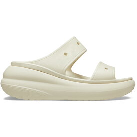 【SALE★48%OFF】 crocs クロックス 国内正規品 207670 Crush Sandal クラッシュ サンダル Bone ホワイト アイボリー ユニセックス 男女兼用 メンズ レディース サンダル 厚底セールアウトレット