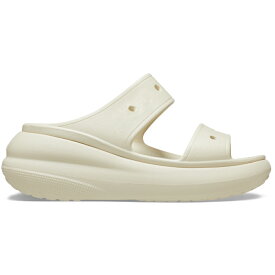 【アウトレット　セール　★40％OFF】　crocs クロックス 国内正規品 207670 Crush Sandal クラッシュ サンダル Bone ホワイト アイボリー ユニセックス UNISEX 男女兼用 メンズ レディース MENS LADIES 男性 女性 サンダル