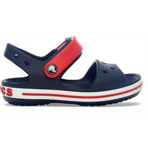 crocs �N���b�N�X �������K�i 12856 Crocband Sandal Kids �N���b�N�o���h �T���_�� �L�b�Y Navy/Red(485) �l�C�r�[ �q�� ���ǂ� �j�̎q ���̎q �y�� �y��
