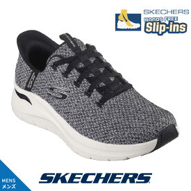 スケッチャーズ メンズ スリップインズ SKECHERS 232462-wbk スニーカー ARCH FIT 2.0 - LOOK Slip-ins 手を使わず履ける ハンズフリー