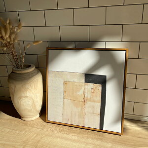 【30%クーポン】北欧ポスター アートポスター 韓国インテリア 北欧 モダン おしゃれ アート  アートポスター ベージュ ブラウン 40cm×40cm フレーム付き