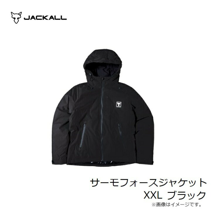 楽天市場】ジャッカル サーモフォースジャケット XXL ブラック | 釣具