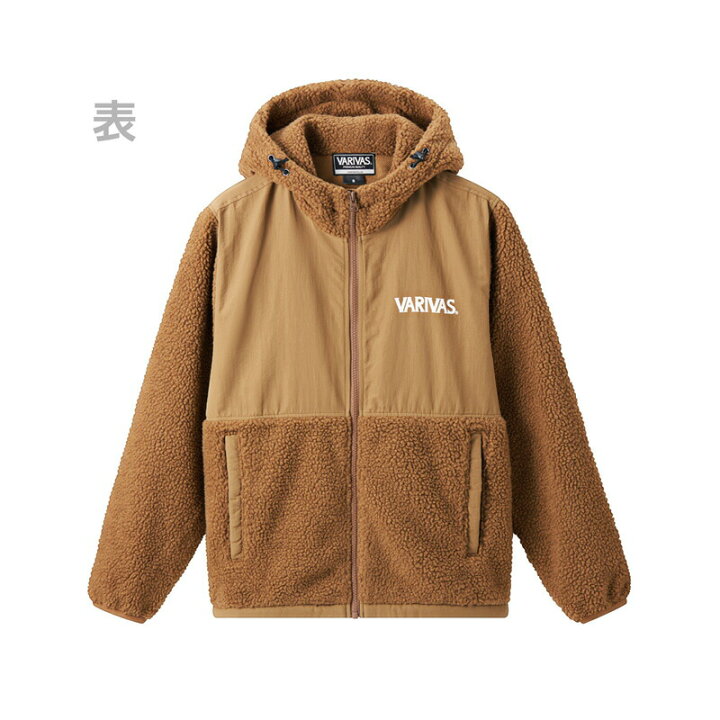 楽天市場】バリバス VAAW-34 ボアジャケットフーディー LL/XL モカ 