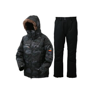 オレンジブルー MZFW-870 mazume コンタクトオールウェザースーツ 3L グリーンカモ / 防寒着 防寒ウェア 上下セット / 釣具 釣り フィッシング