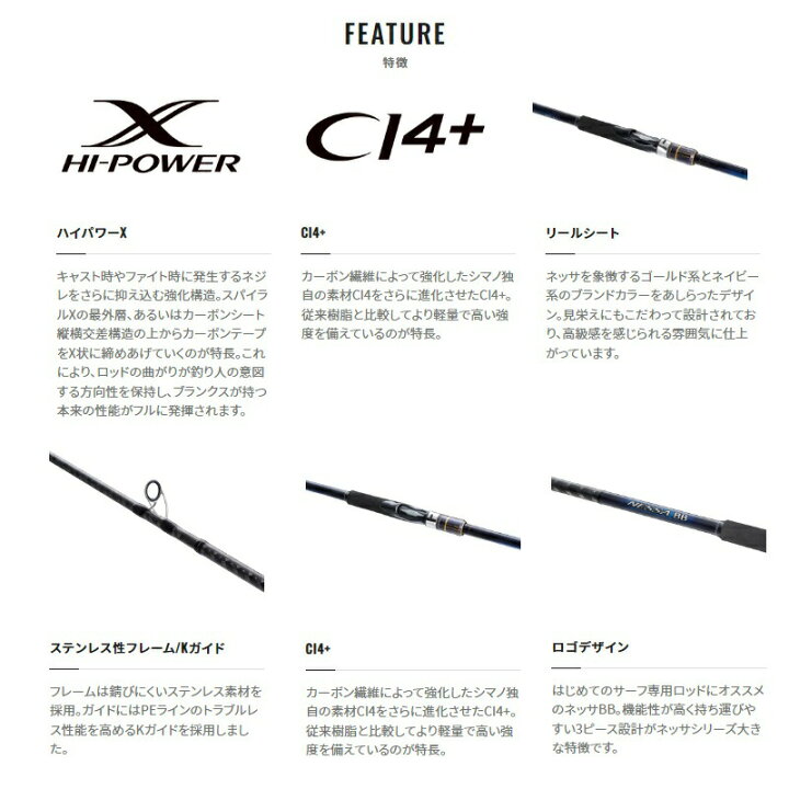 楽天市場】シマノ 22ネッサBB S108M+ | 釣具 釣り フィッシング 
