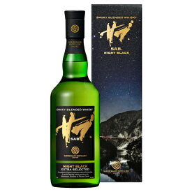 若鶴酒造 スモーキー ブレンデッド ウイスキー サブ ナイト ブラック 46% 700ml 箱付 ジャパニーズ ウイスキー ギフト対応可 ラッピング 熨斗 誕生日 プレゼント お祝い [[wrap04]