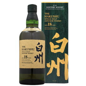 サントリー 白州 18年 43% 700ml 箱付 シングルモルト ジャパニーズ ウイスキー ギフト対応可 ラッピング 熨斗 誕生日 プレゼント お祝い [[wrap04]
