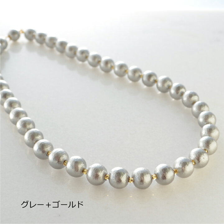 楽天市場】8mm コットンパール チョーカー ネックレス R-days パール 