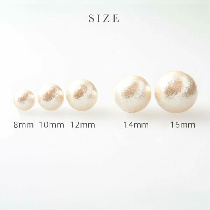 楽天市場】【マラソンSALE☆OFF PRICE】 コットンパール 樹脂 ピアス R 