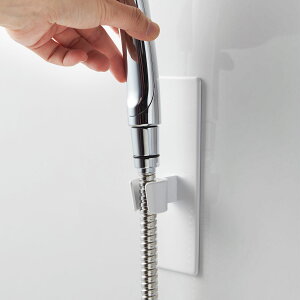 シャワーフック マグネット 山崎実業 バスルーム 浮かせる収納 ホワイト マグネットバスルームシャワーフックミスト ホワイト