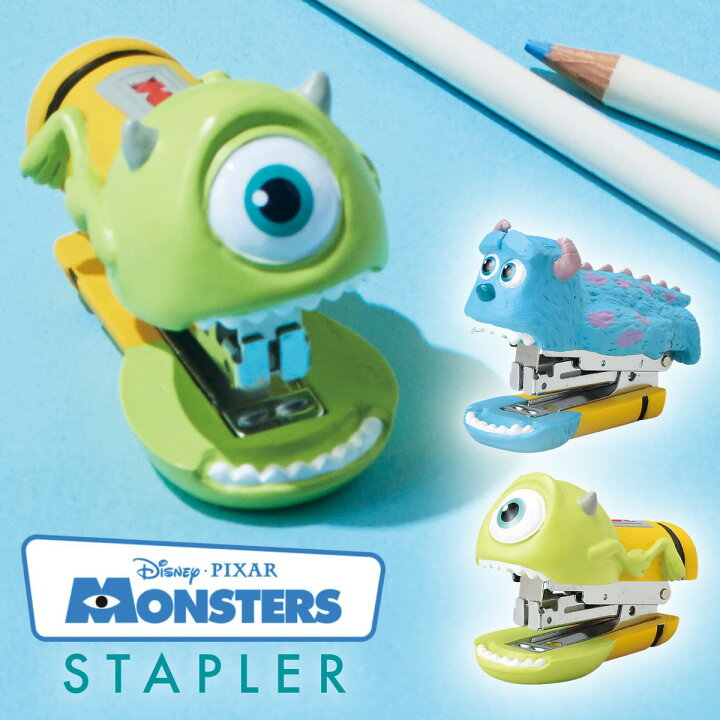 楽天市場 ステープラー モンスターズインク グッズ ステープラ ホチキス ディズニー ピクサー キャラクター かわいい 文房具 ステーショナリー 雑貨 モンスターズ サリー マイク ディズニー ピクサー モンスターズ ステープラー ココチのくらし雑貨店