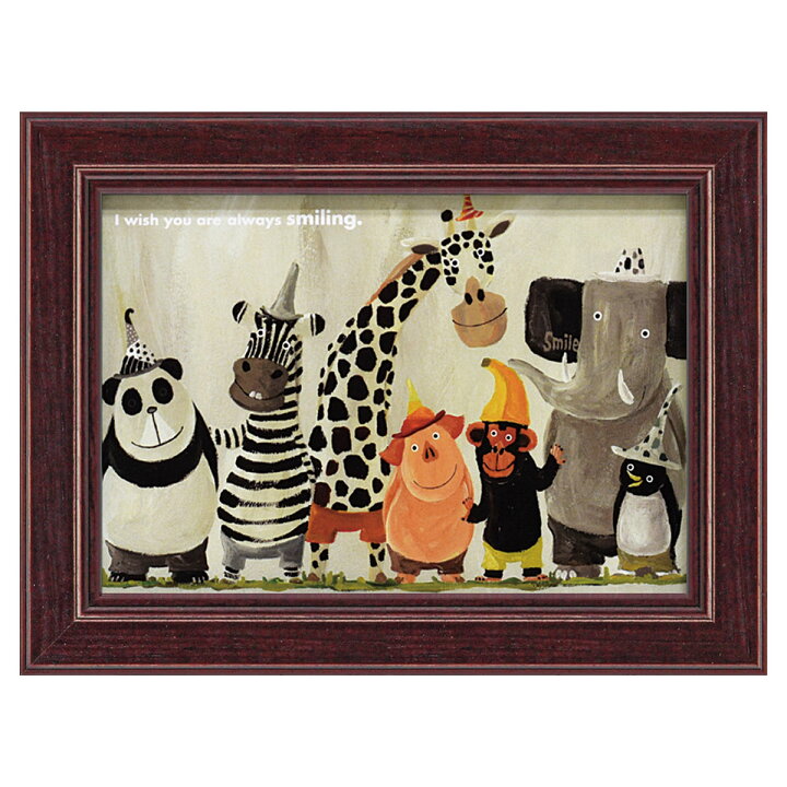 楽天市場】アートパネル 動物 18×13.5cm 武内祐人 壁掛けアート アート 