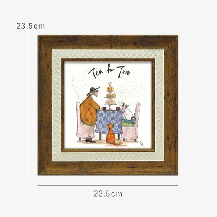 楽天市場】サムトフト 絵画 絵 23.5×23.5cm 【みんなでお茶】 アート 