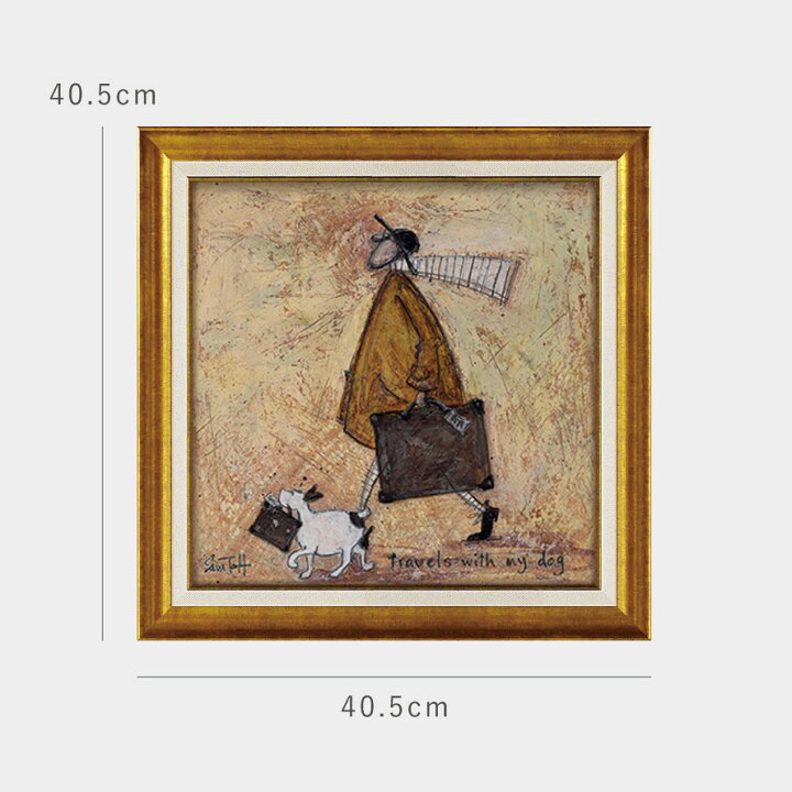 楽天市場】サムトフト 絵画 絵 40.5×40.5cm 【イヌトラベル】 アート 